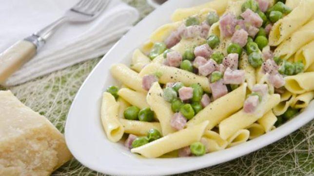 Garganelli prosciutto e piselli