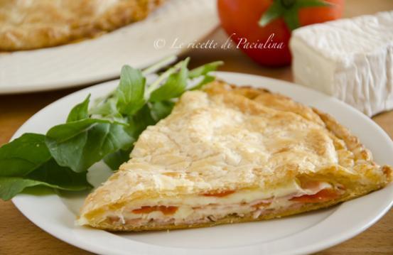 Sfoglia salata al brie e porchetta