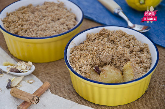 Crumble di mele senza burro