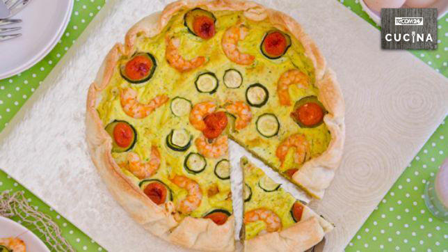 Quiche gamberi e zucchine