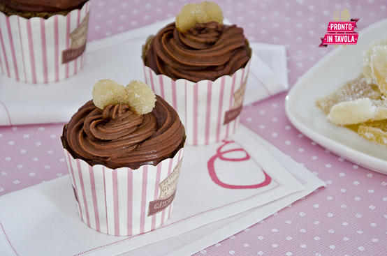 Cupcake al cioccolato e zenzero
