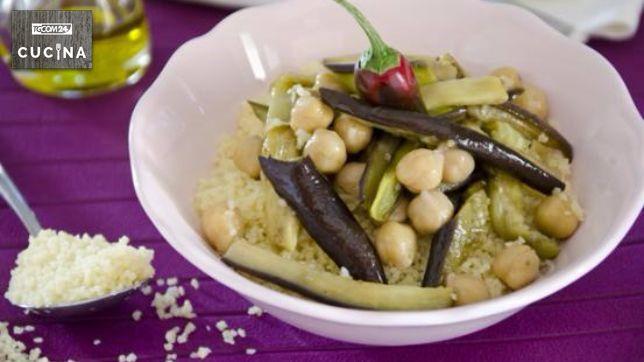 Couscous con melanzane e ceci