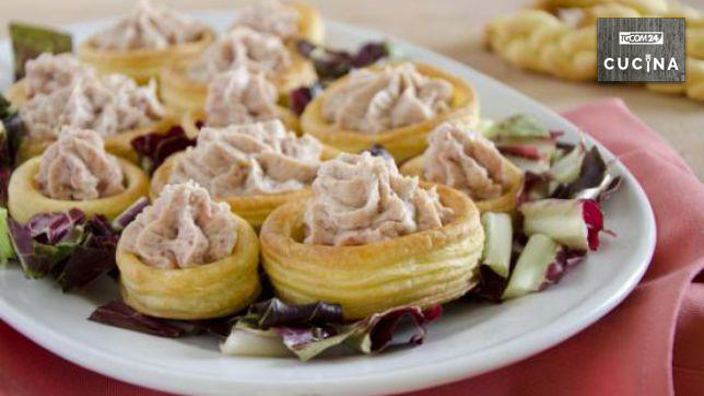 Vol-au-vent prosciutto e formaggio