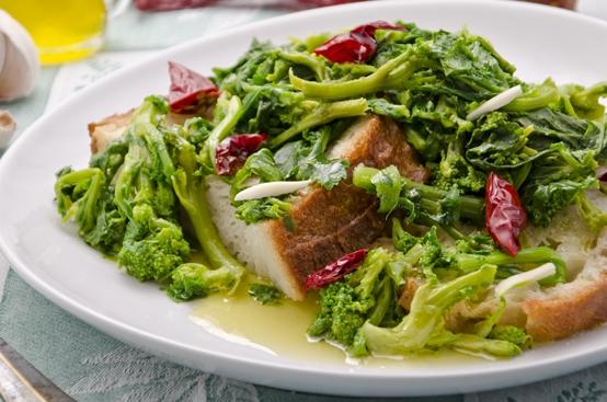 Pancotto piccante alle cime di rapa
