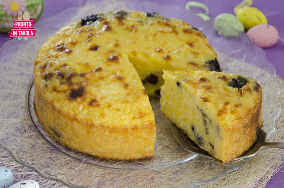 Torta di riso e mirtilli