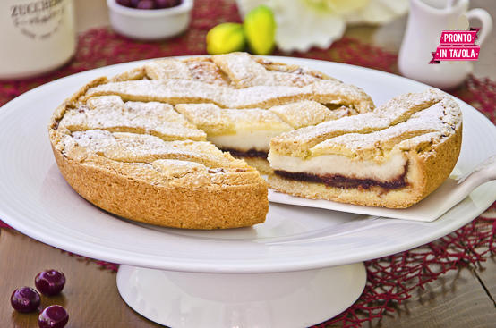 Crostata di ricotta e visciole