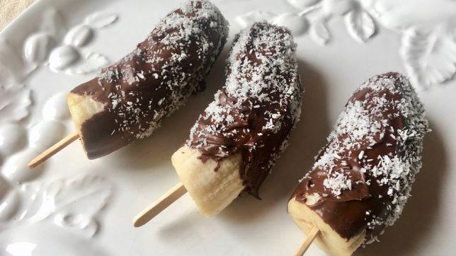 Frozen Banana Pops al cioccolato