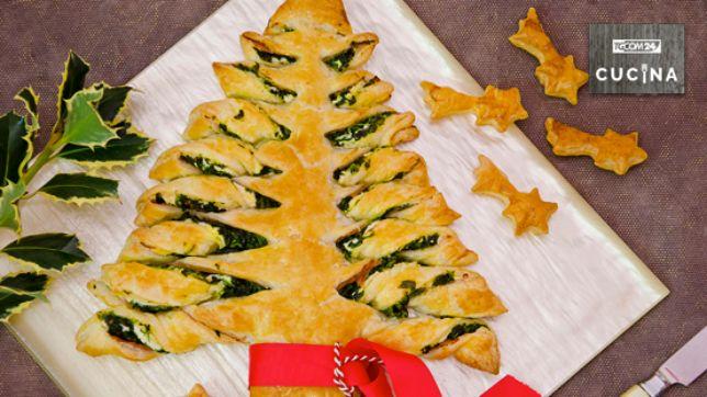 Natale in tavola: albero di sfoglia