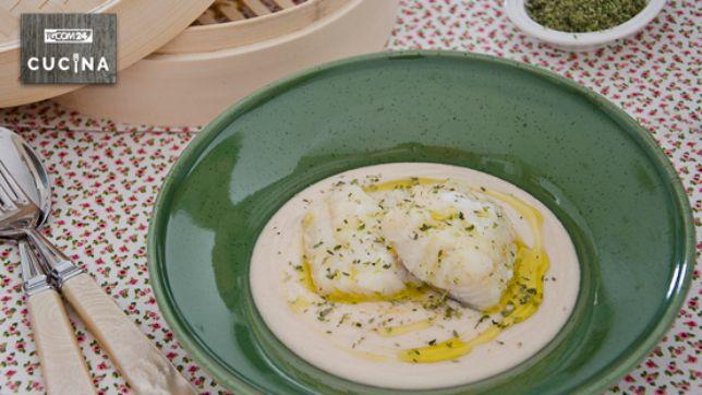 Baccalà con fagioli e colatura di alici