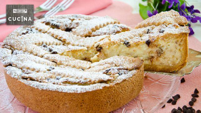 Pastiera con gocce di cioccolato