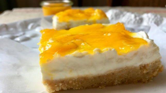 Cheesecake al mango senza cottura