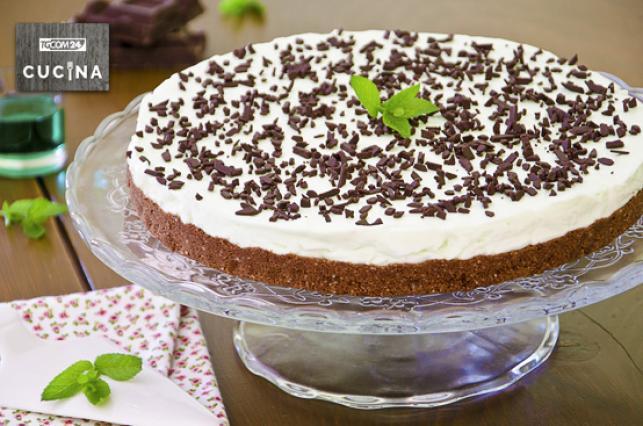 Cheesecake menta e cioccolato