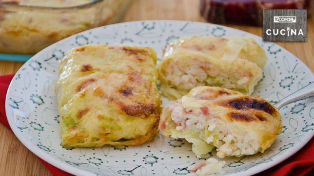 Involtini di verza e riso
