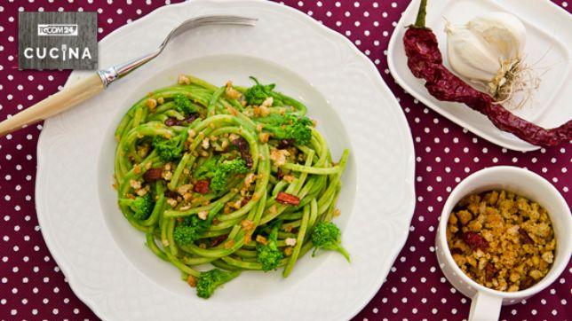 Spaghetti alla chitarra con cime di rapa