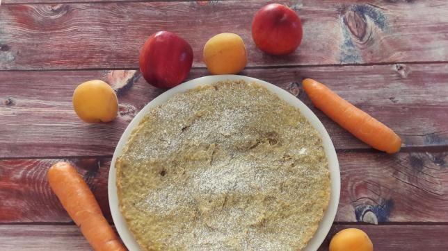 Torta con la polpa delle centrifughe