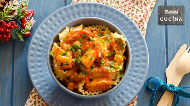 Pasta con ceci e baccalà