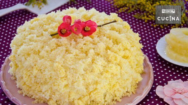 Torta mimosa all'ananas