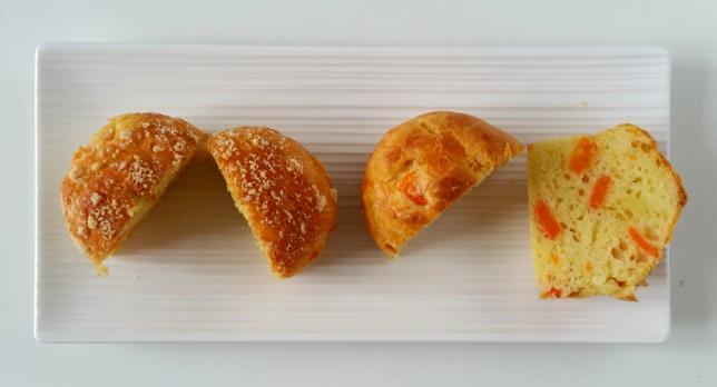 Muffins salati con carote e parmigiano