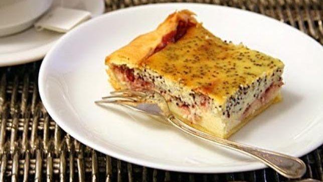Sfoglia con ricotta ai lamponi