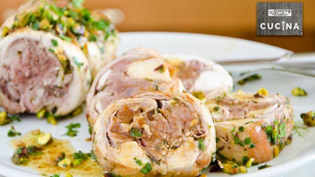 Rotolo di coniglio ai pistacchi
