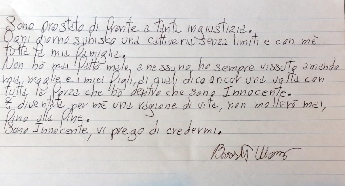lettera bossetti