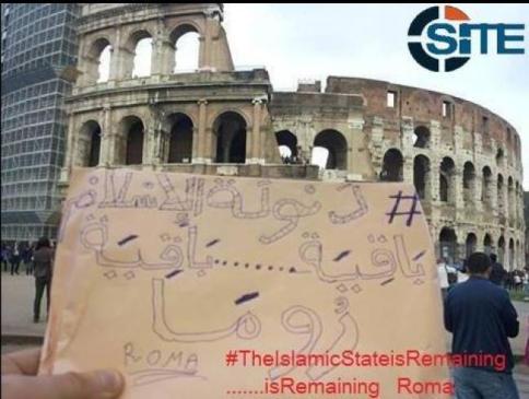 isis,roma,milano,foto,messaggi