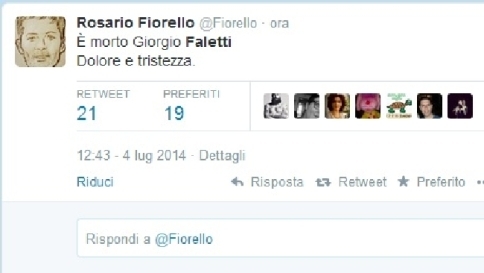 faletti morto twitter